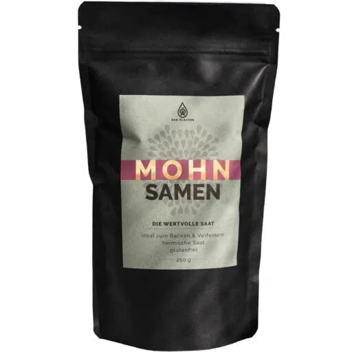 Entdecke die glutenfreien Mohnsamen von Ölacker im praktischen, wiederverschließbaren 250g-Beutel - ideal zum Backen und Verfeinern. Genieße beste Qualität für deine kreativen Rezepte!.